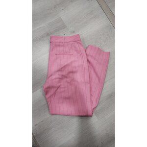 Me+Em Pink Pinstripe Tailored Tapered Trousers UK 10 EU 38 Slim Fit